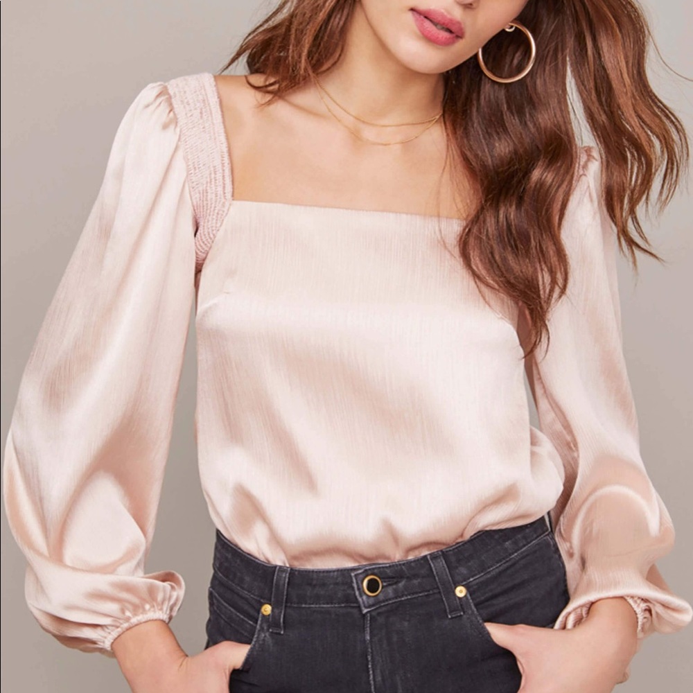 NWT ASTR The Label Champagne Bodysuit